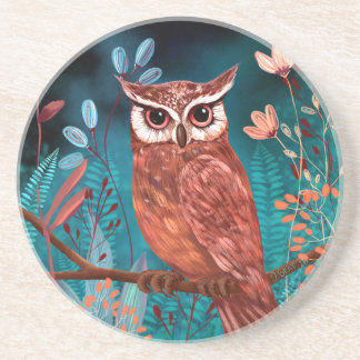 Dessous De Verre En Grès Hibou