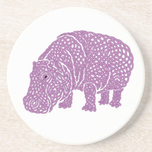 Dessous De Verre En Grès Hippoknotamus