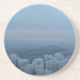 Dessous De Verre En Grès Hiver dans les montagnes Blue Ridge