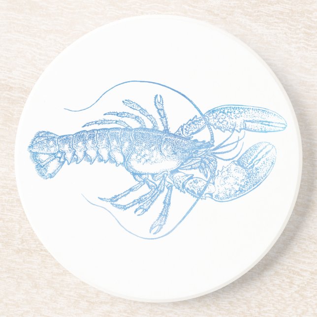 Dessous De Verre En Grès Homard bleu (Devant)