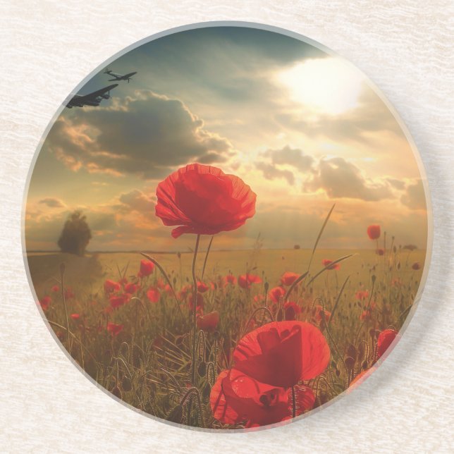 Dessous De Verre En Grès Hommage de la Force aérienne (Devant)