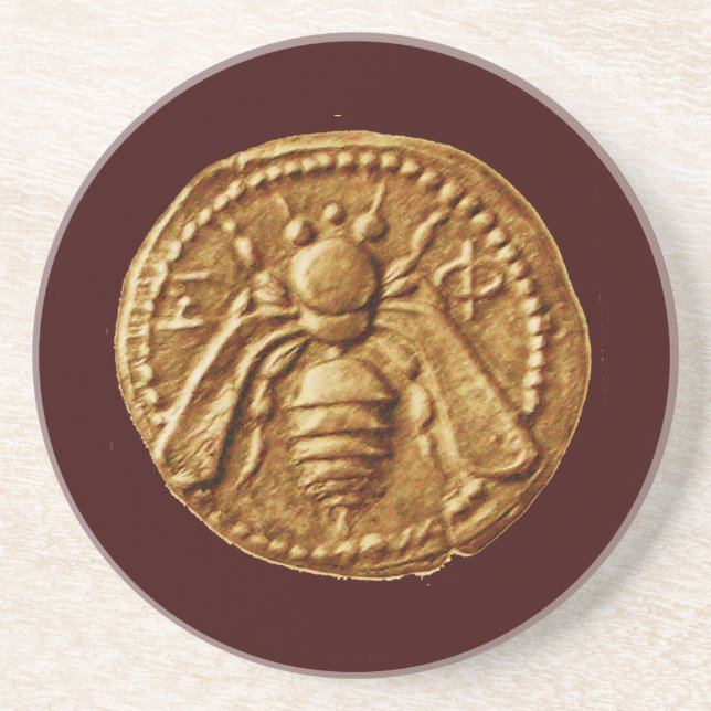 DESSOUS DE VERRE EN GRÈS HONEY BEE, BEEKEEPER (Devant)