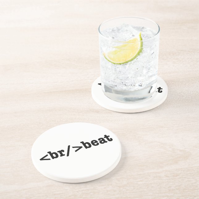 Dessous De Verre En Grès HTML cassant (Côté)