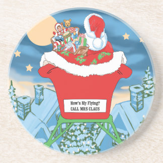 Dessous De Verre En Grès Humour drôle de Noël du père noël va comment mon