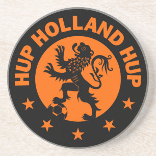 Dessous De Verre En Grès Hup la Hollande - couleur Editable d'arrière -