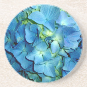 Dessous De Verre En Grès Hydrangée bleue