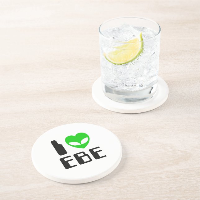 Dessous De Verre En Grès I Alien Heart EBE (Côté)