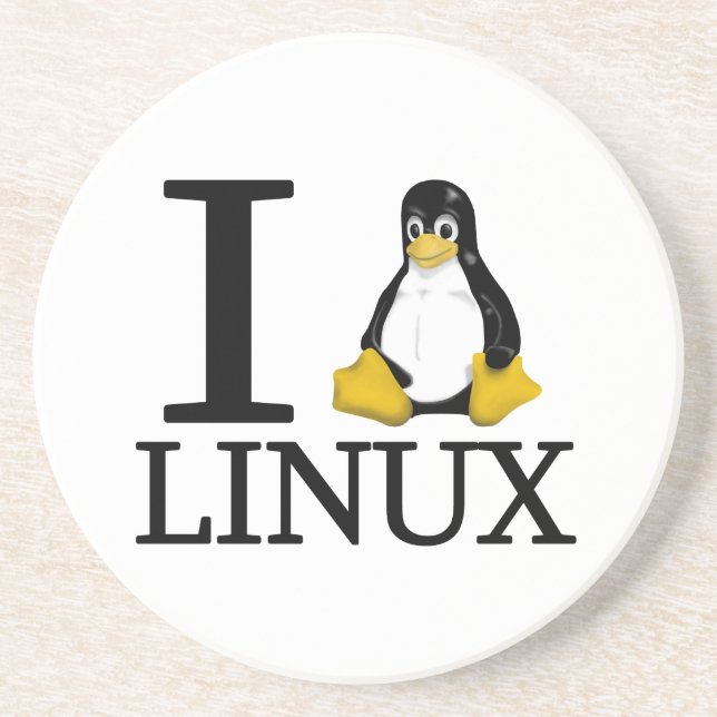 Dessous De Verre En Grès I pingouin Linux 2 (Devant)