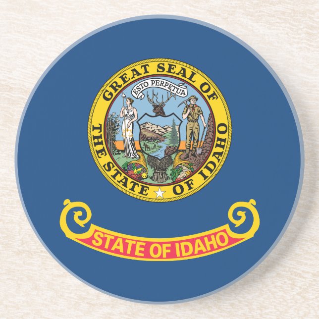 Dessous De Verre En Grès Idaho State Flag (Devant)