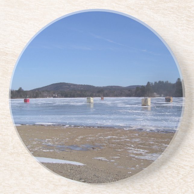 Dessous De Verre En Grès Île d'étang de Wilson (Devant)