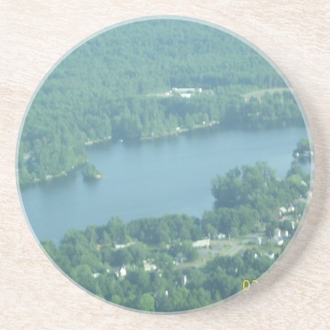 Dessous De Verre En Grès Île d'étang de Wilson (Devant)
