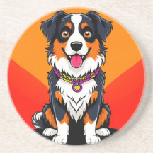 Illustration Joyful Cartoon Dog