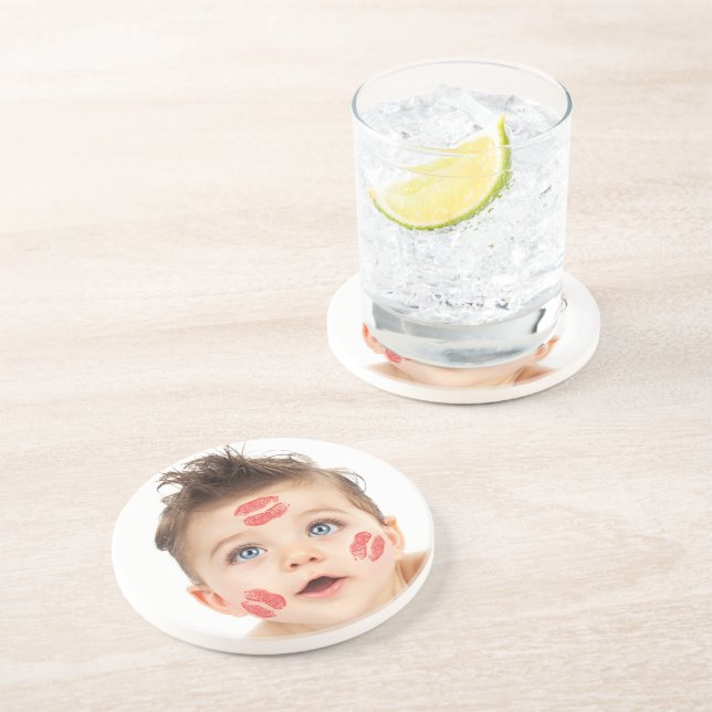 Dessous De Verre En Grès Image de petit cupidon mignon (Côté)