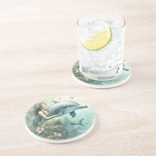 Dessous De Verre En Grès Imaginaire dauphin 2