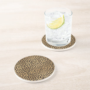 Dessous De Verre En Grès Impression Cheetah