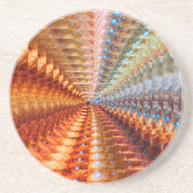 Dessous De Verre En Grès Infinité de l'étoile (Devant)