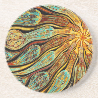 Dessous De Verre En Grès Inflorescence