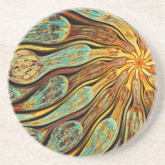 Dessous De Verre En Grès Inflorescence