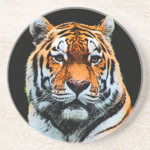 Dessous De Verre En Grès Inspiration des yeux de tigre