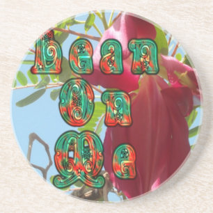 Dessous De Verre En Grès Inspiration Lean On Me Floral Skyward Art Imprimer