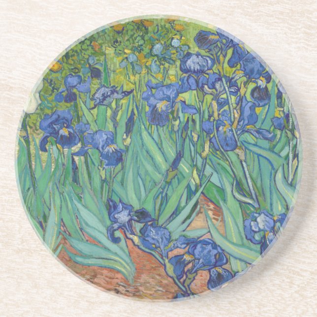 Dessous De Verre En Grès Irises par Vincent Van Gogh 1889 (Devant)