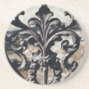 Dessous De Verre En Grès Iron Fleur De Lis