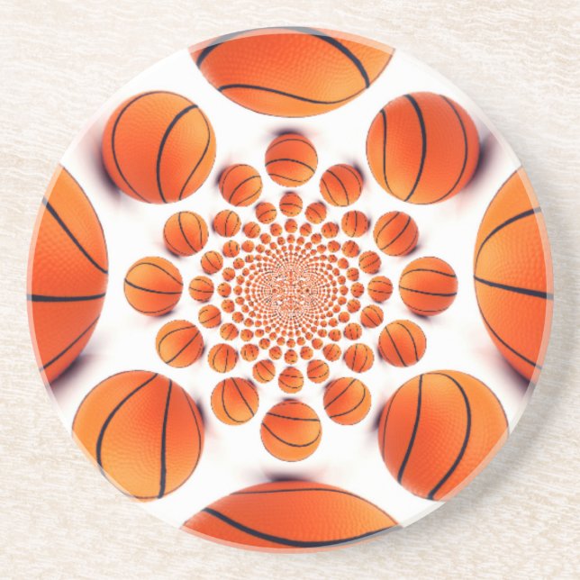Dessous De Verre En Grès J'adore le basket-ball (Devant)