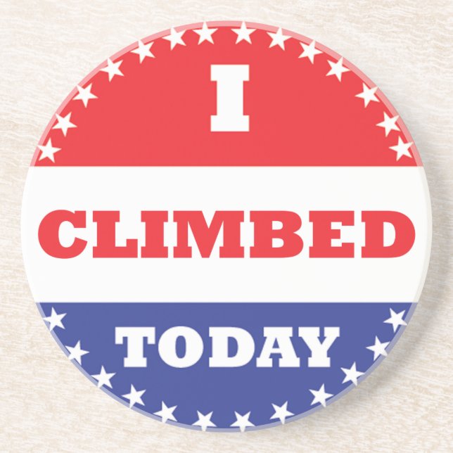 Dessous De Verre En Grès J'Ai Monté Aujourd'Hui (Devant)