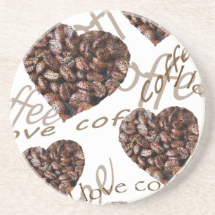 Dessous De Verre En Grès J'Aime Le Café ! !