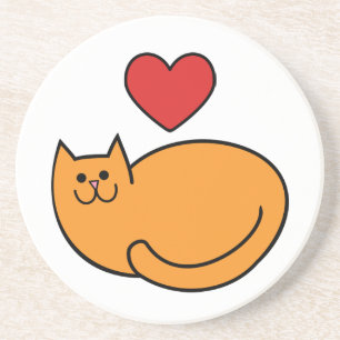 Dessous De Verre En Grès J'aime les chats