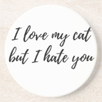 J'aime mon chat - noir