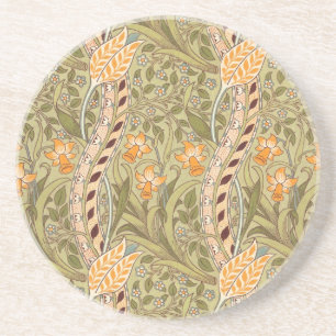Dessous De Verre En Grès Jardin de jonquilles William Morris Fleur Classiqu