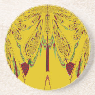 Dessous De Verre En Grès jaune