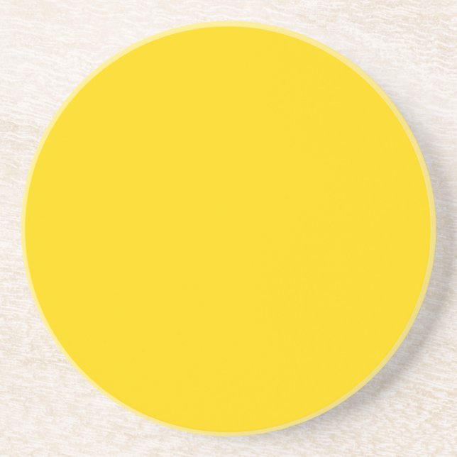 Dessous De Verre En Grès jaune d'or ffd700 (Devant)