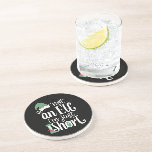 Dessous De Verre En Grès Je ne suis pas un elfe Je ne suis qu'un court Noël