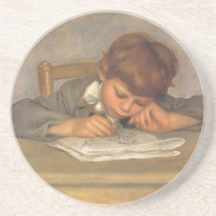 Dessous De Verre En Grès Jean dessin de Pierre Renoir, Vintage Fine Art