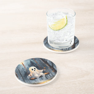 Dessous De Verre En Grès Jeu de fantôme