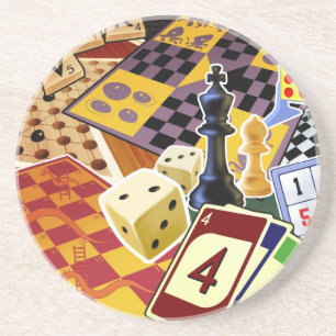 Dessous De Verre En Grès Jeux