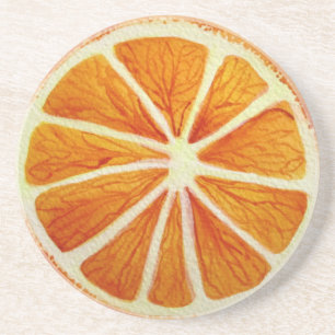 Dessous De Verre En Grès Jicy Orange
