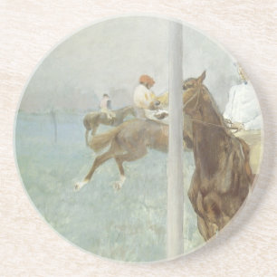 Dessous De Verre En Grès Jockeys avant la course par Edgar Degas