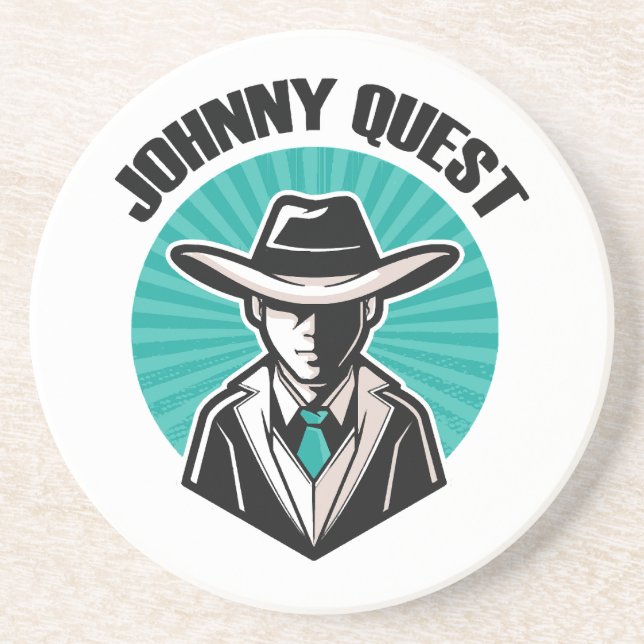 Dessous De Verre En Grès Johnny Quest (Devant)