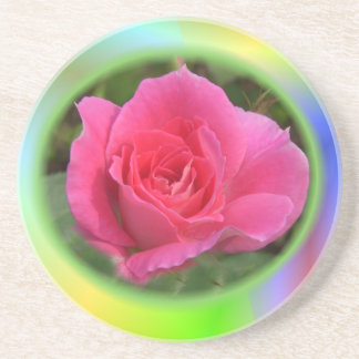 Dessous De Verre En Grès Joie rose