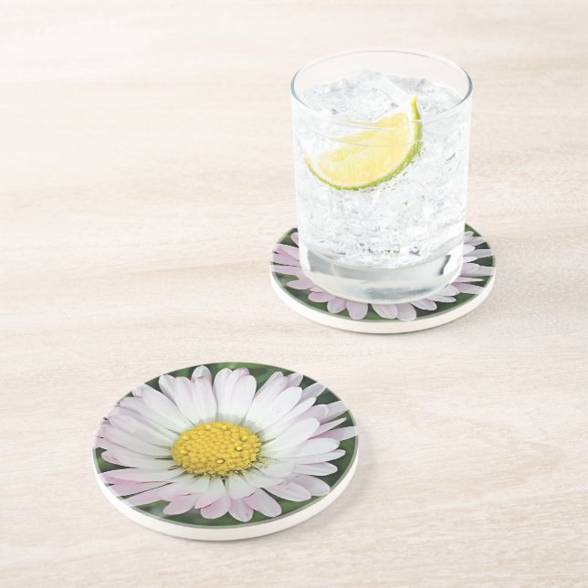 Dessous De Verre En Grès Jolie marguerite (Côté)