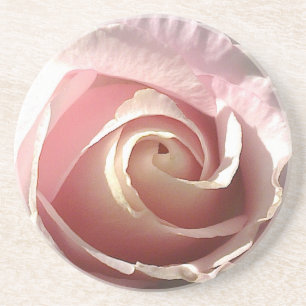 Dessous De Verre En Grès Jolie rose rose