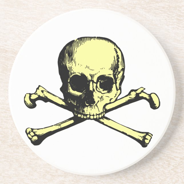 Dessous De Verre En Grès Jolly roger (Devant)