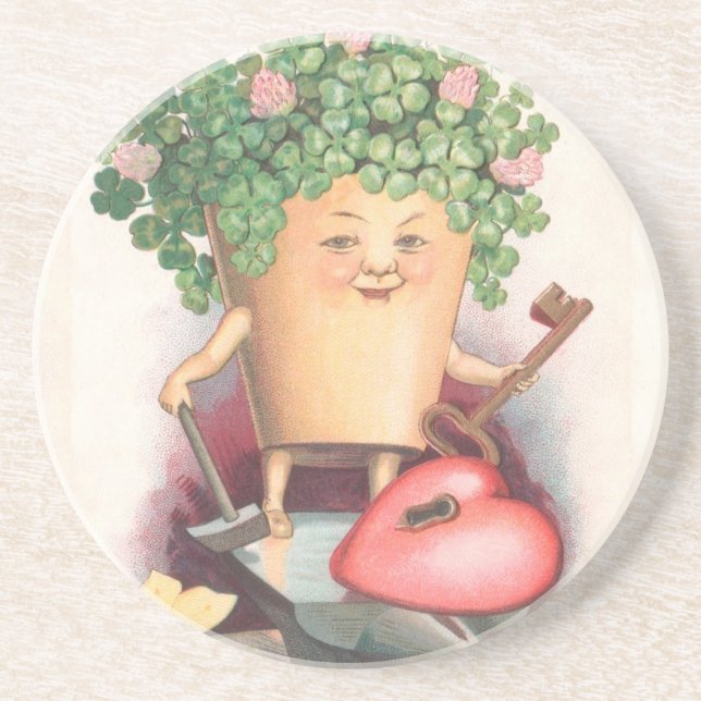 Dessous De Verre En Grès Jour de Saint Patrick (Devant)