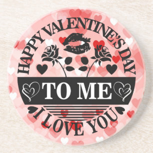 Dessous De Verre En Grès Joyeuse Saint-Valentin à moi je t'aime-58771
