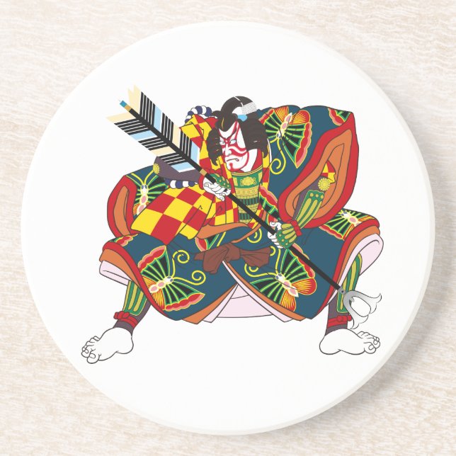 Dessous De Verre En Grès kabuki (Devant)
