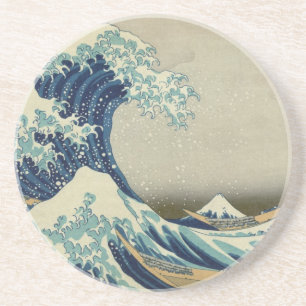 Dessous De Verre En Grès Katsushika Hokusai : La Grande Vague de Kanagawa