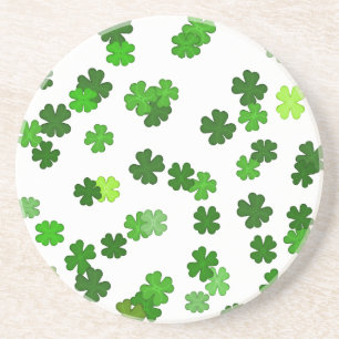 Dessous De Verre En Grès Kelly green "Shamrocks en train de tomber"
